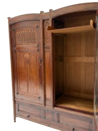 Arts & Crafts Armoire or Wardrobe by Jac. van den Bosch for 't Binnenhuis, 1910